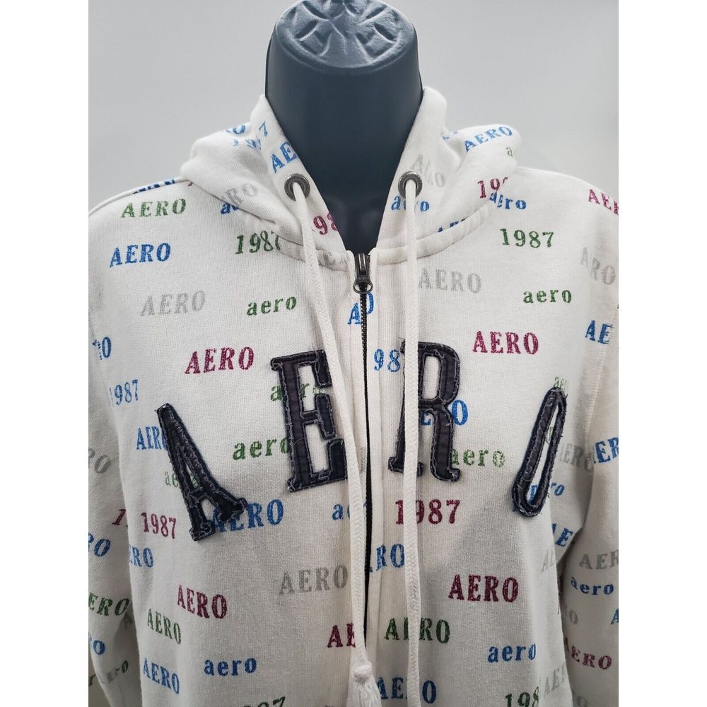Aeropostale "Aero" Hoodie Women's Size Large Full Zip Long Sleeve Sweatshirt